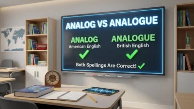Analog vs Analogue