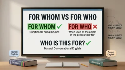 For Whom vs For Who