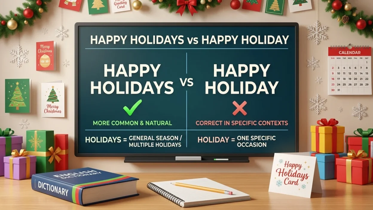 Happy Holidays vs Happy Holiday