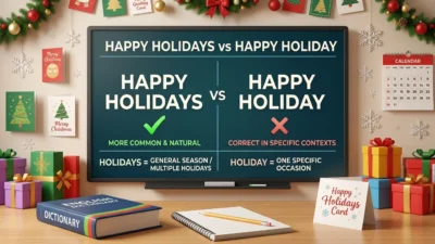 Happy Holidays vs Happy Holiday