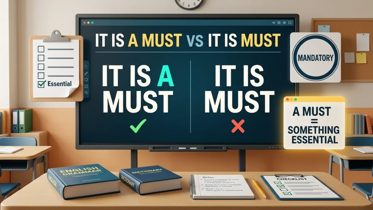 It Is a Must vs It Is Must
