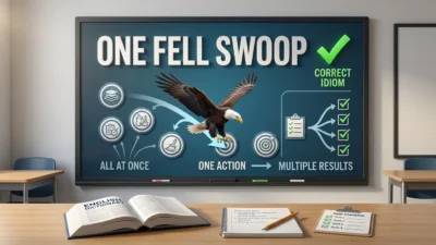 One Fell Swoop Meaning