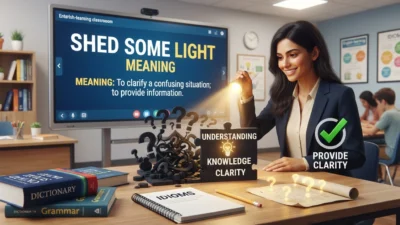 Shed Some Light Meaning