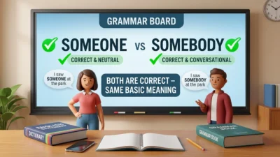 Someone vs Somebody