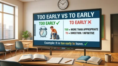 Too Early vs To Early