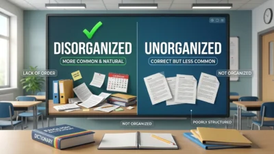 Unorganized vs Disorganized