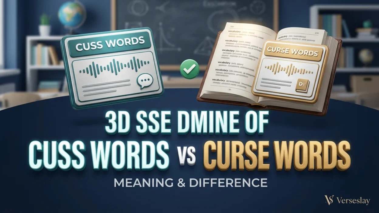 Cuss Words vs Curse Words