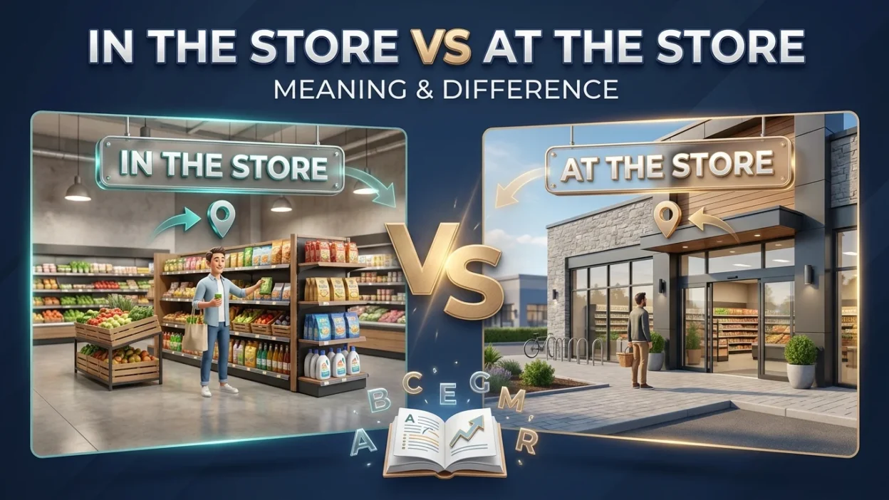 In the Store vs At the Store