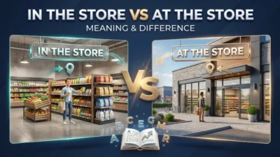 In the Store vs At the Store