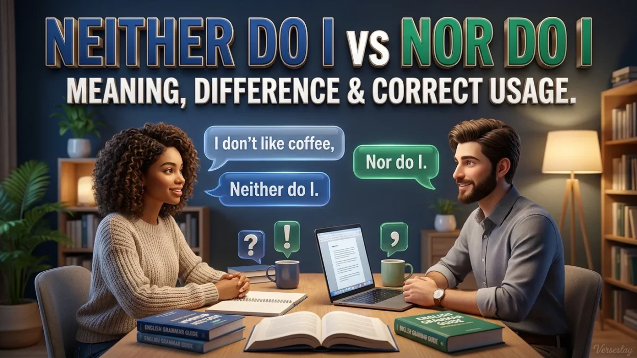 Neither Do I vs Nor Do I