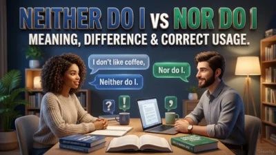 Neither Do I vs Nor Do I